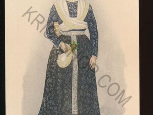 Blankeneser Braut am Hochzeilstage in Fischertracht um 1825 [010-3905