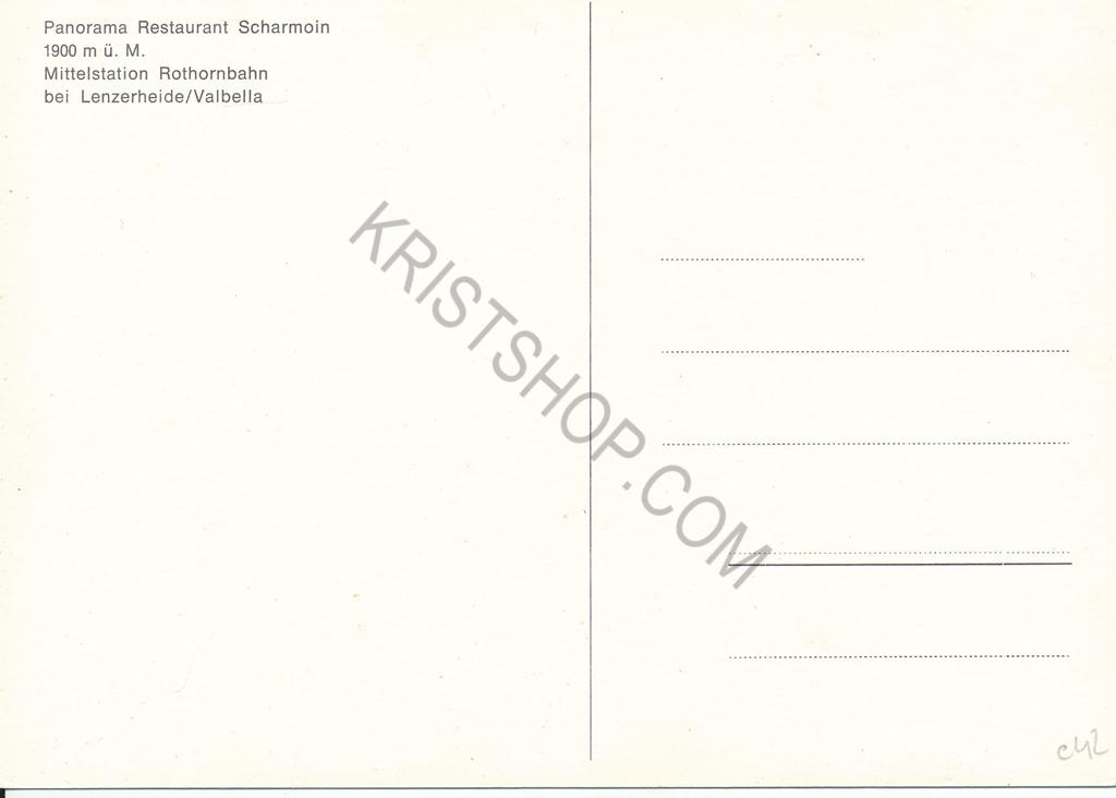 KRST010-3942_1.jpg Mittelstation Rothornbahn bei Lenzerheide - Restaurant Scharmoin [010-3942 - Afbeelding 2