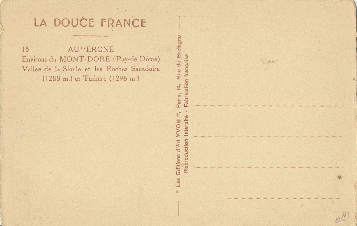 KRST010-4181_1.jpg Auvergne - Environs du Mont Dore [010-4181 - Afbeelding 2