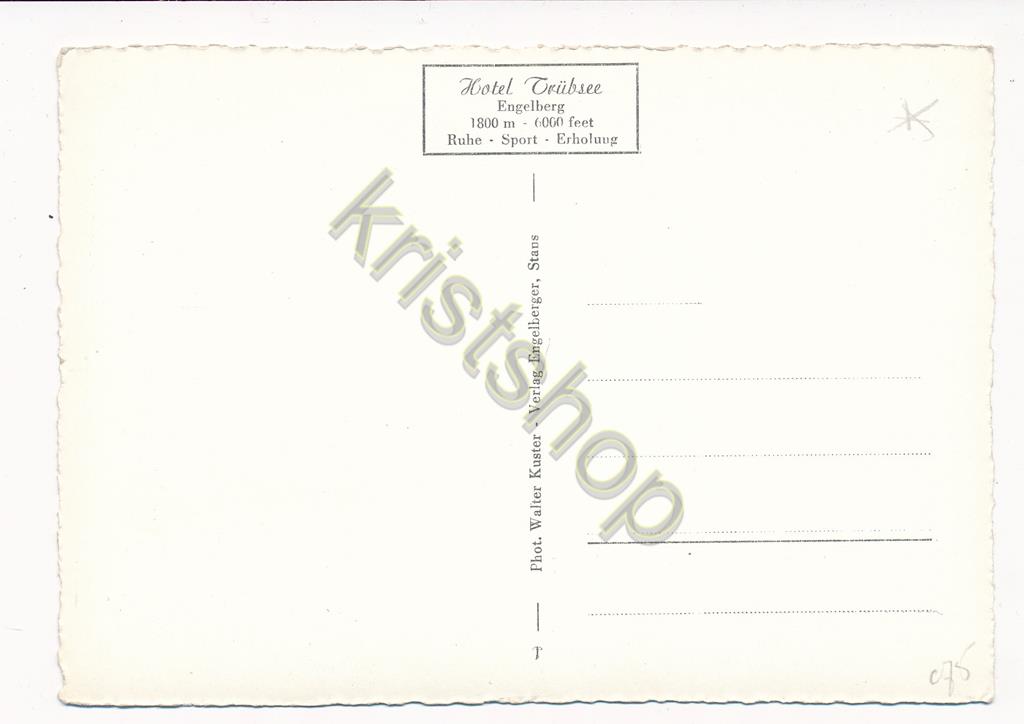 KRST010-6975_1.jpg Engelberg - Trübsee gegen Wendenstöcke [KRST010-6975 - Afbeelding 2