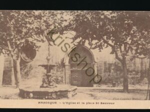 Manosque - L'eglise et la Place Ast Sauveur - REPRO [KRST010-7482