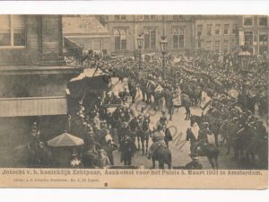 Amsterdam - 5 Maart 1901 - Intocht van het Koninklijk Echtpaar [003-5619